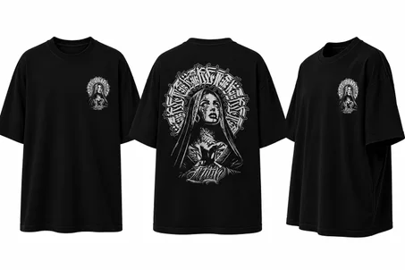 Dark Prayer Oversized T-Shi