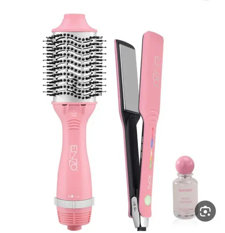 طقم تصفيف الشعر المتكامل إينزو  3 في 1 – فرد، تمليس وتجفيف باحترافية