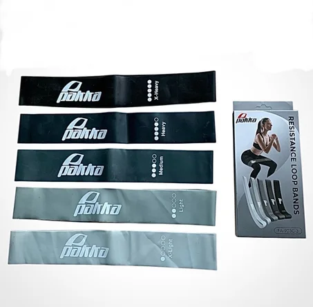 5 باندات مقاومة رياضية PAKKA – جميع مستويات التمرين