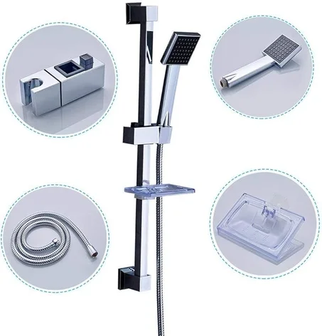 دوش  عصرية مع عمود كامل للاستحمام رشاشة