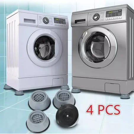 حاملة آلة الغسيل مقاومة للإهتزاز والضجيج وأيضا مانعة للانزلاق 4 قطع