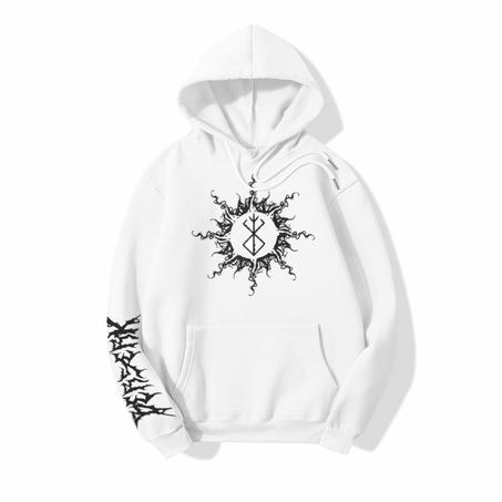 Berserk - Blanc - Sweat à Capuche