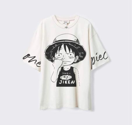 Luffy Stupid Face - One Piece  - Blanc - T-shirt