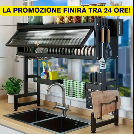 Scolapiatti a 2 livelli