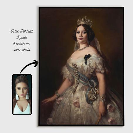 Reine en Robe Argentée