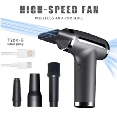 مجفف شعر لاسلكي 4 في 1، منفاخ هواء كهربائي متعدد الوظائف