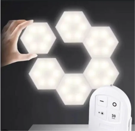 اضواء ليد بيضاء على شكل خماسي