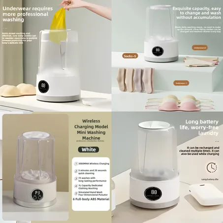 Portable Mini Washing Machine Rechargeable