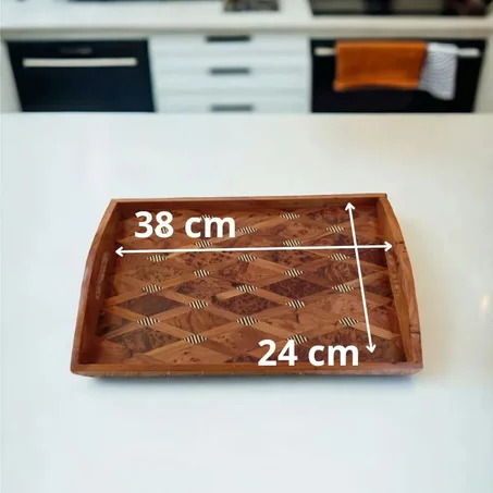 Plateau en bois de thuya