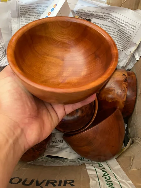 Bol à soupe 12 cm en bois de thuya