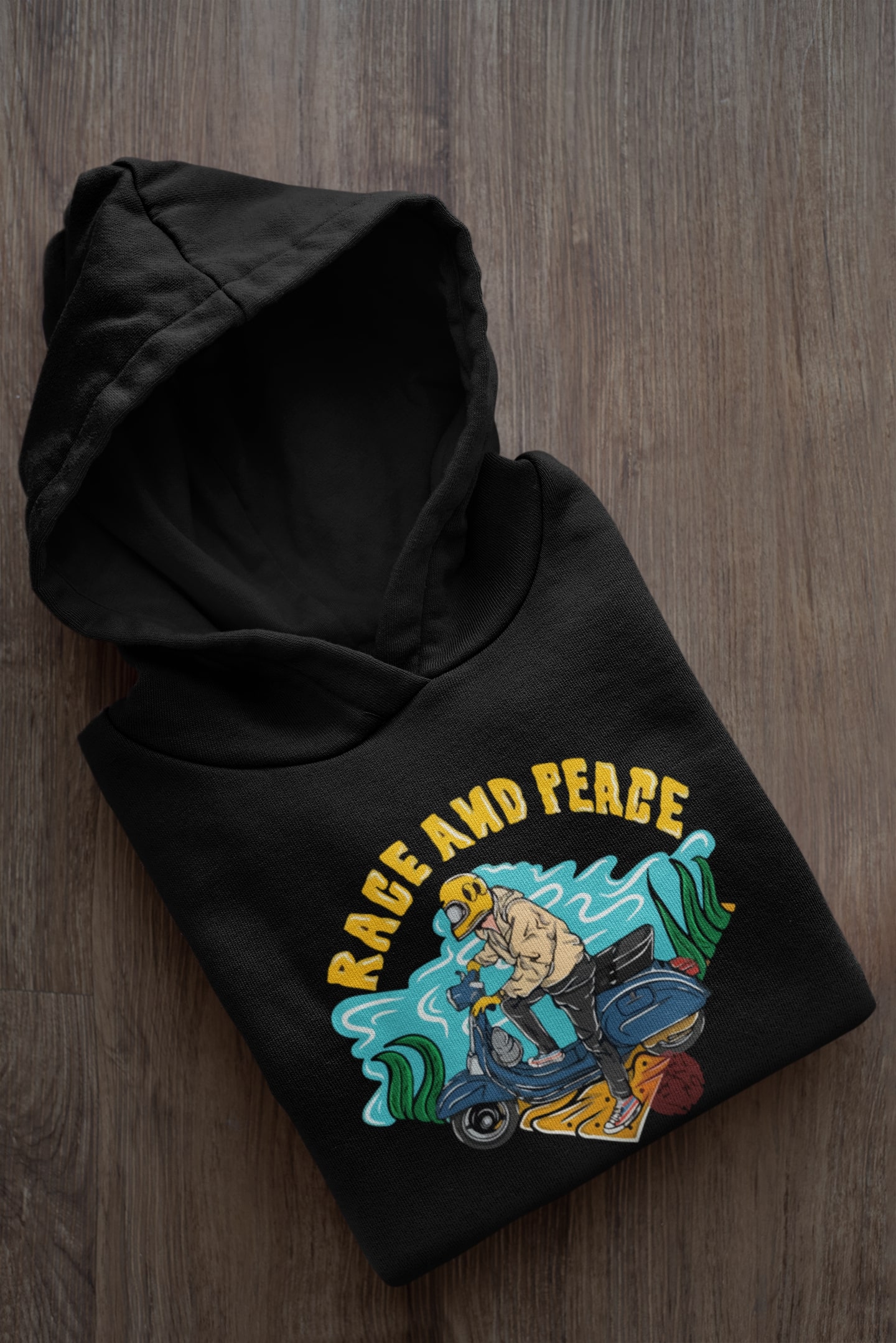Race and peace hoodie