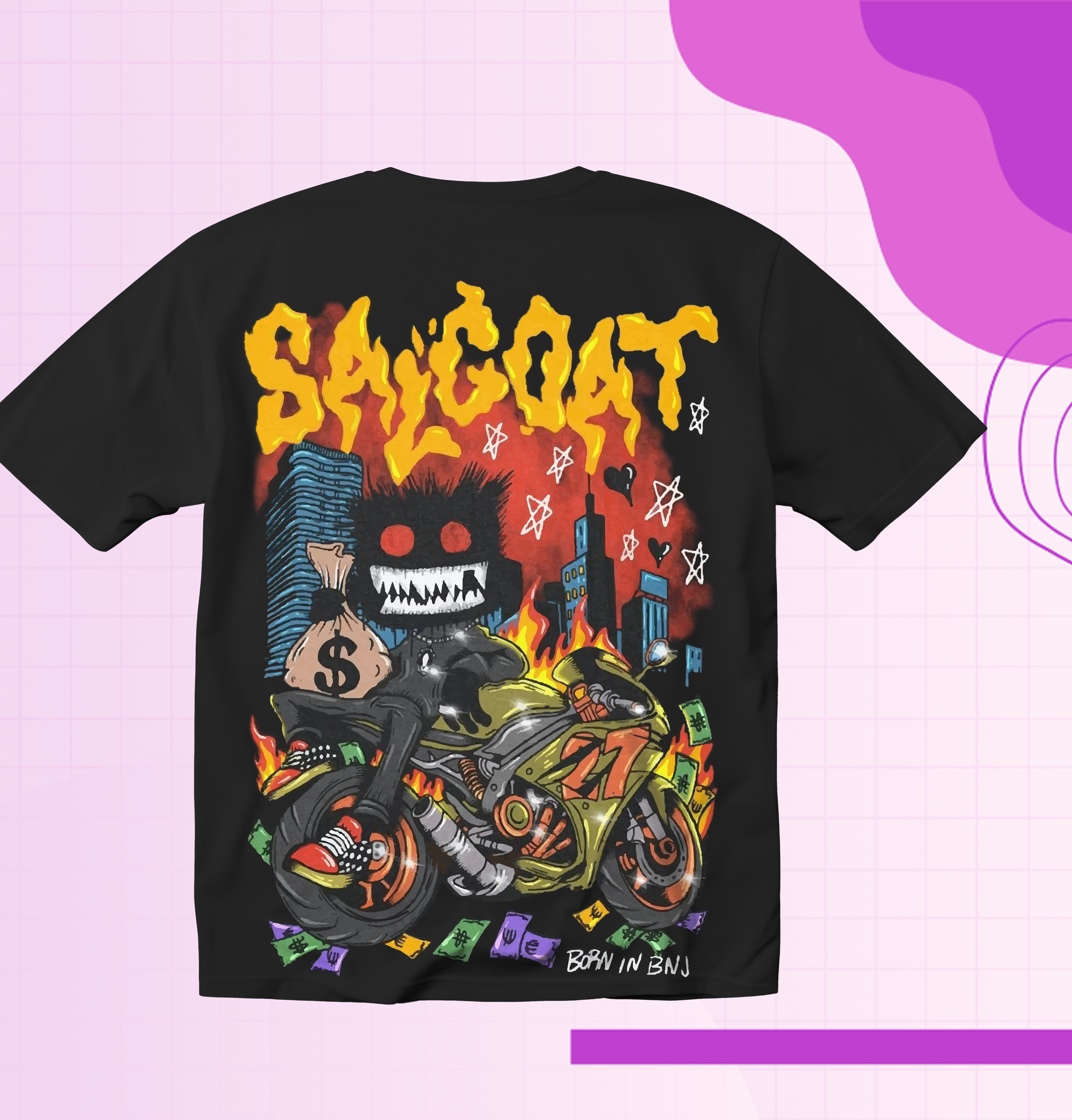 T-shirt Salgoat | "Born In BNJ"