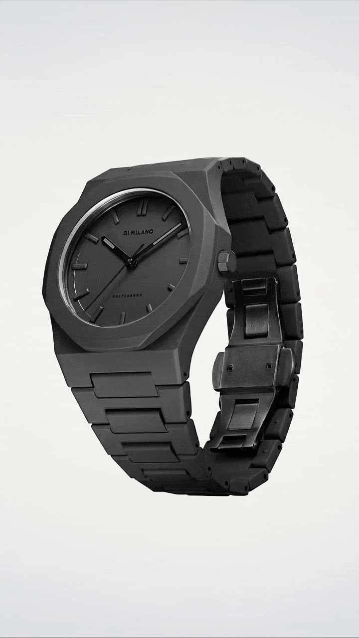 Full Black Polycarbon Watche