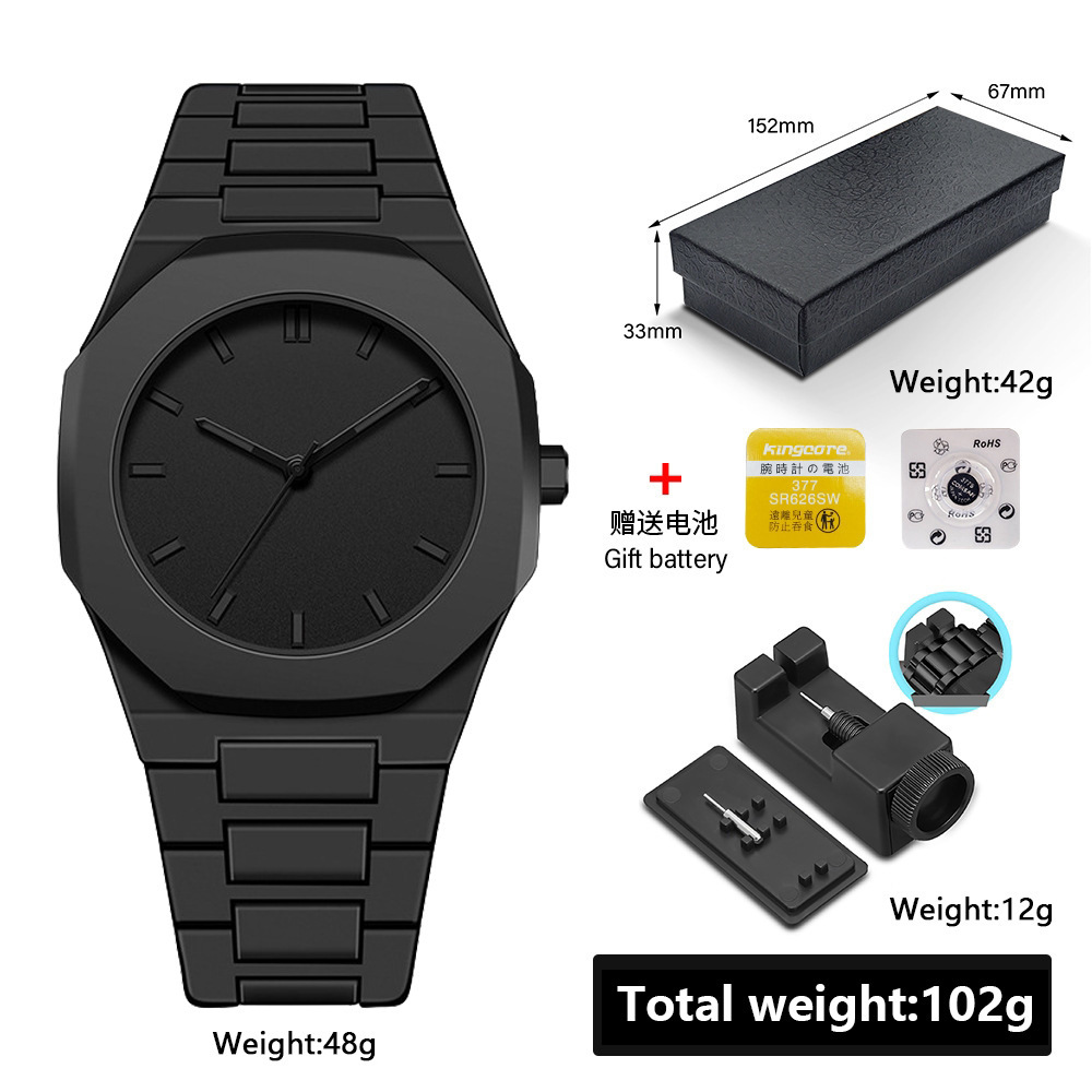 Full Black Polycarbon Watche