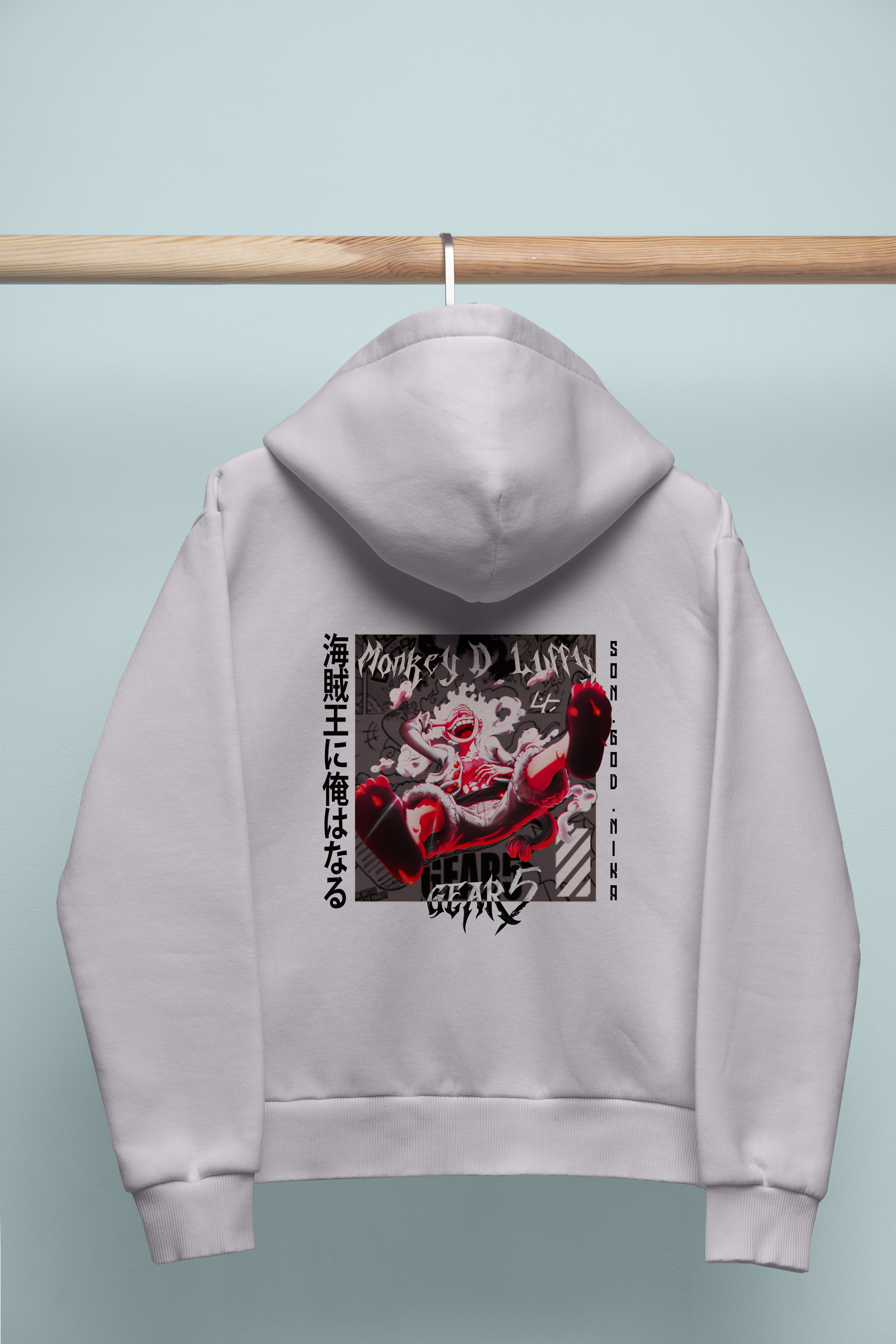 22 - Luffy over size hoodie