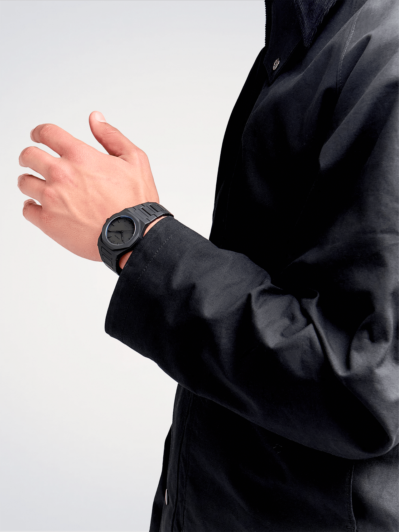 Full Black Polycarbon Watche