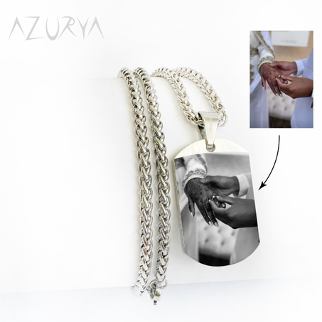 Duo de Colliers Plaques Militaires Personnalisables