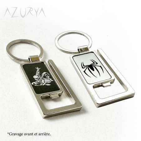 Porte-Clés en Métal Rectangulaire - Personnalisable