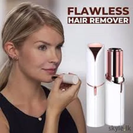 القلم الذهبي لإزالة الشعر بدون آلم متعدد الإستعمالات قابل لإعادة الشحن Flawbess Facial Hair Rechargeable
