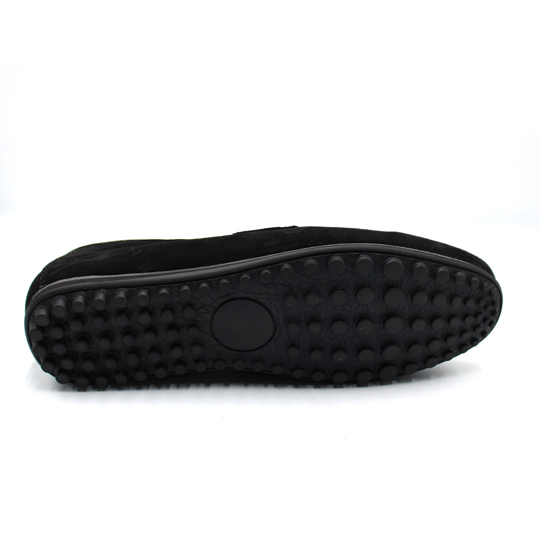 D090 MS MOCASSIN DAIM NOIR