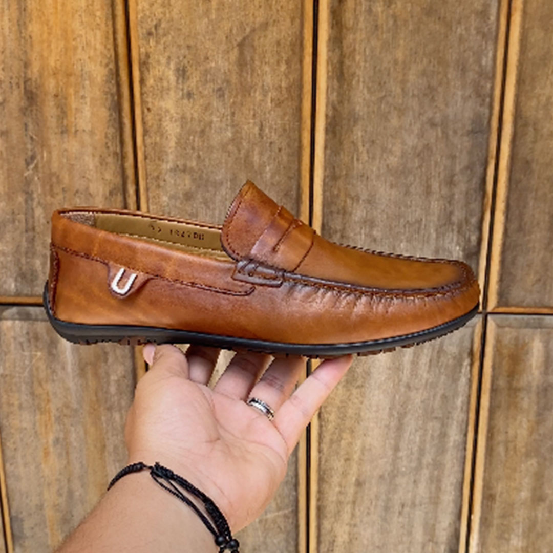 710 MS MOCASSIN CUIR TABA