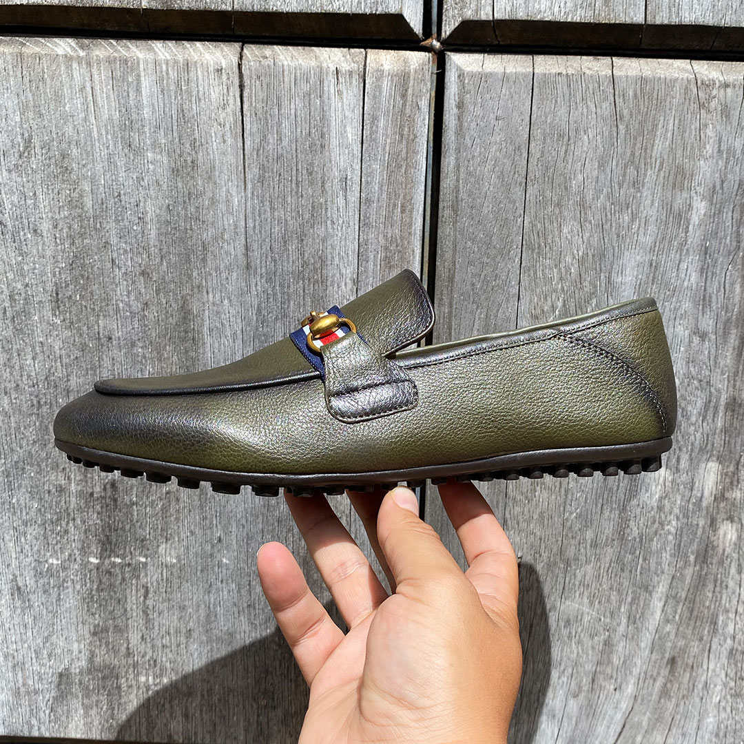 700 MS MOCASSIN CUIR GREEN