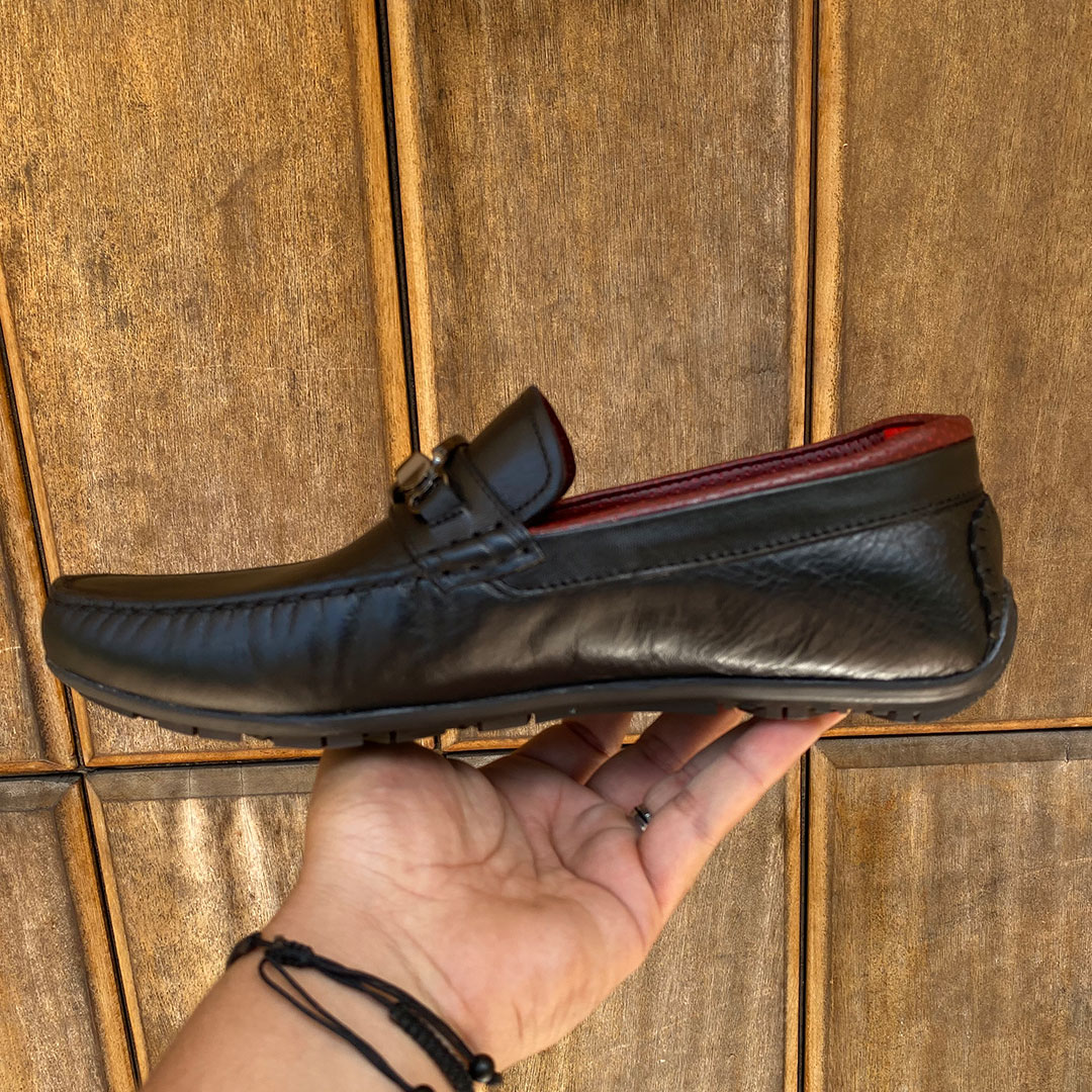 170 MS MOCASSIN CUIR NOIR