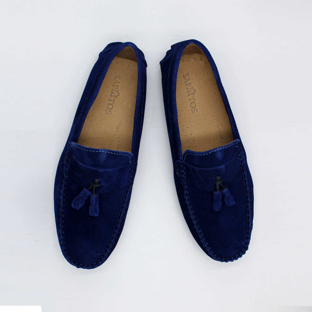MOCASSIN DAIM  BLEU SM950