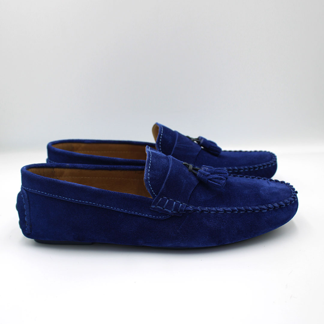 MOCASSIN DAIM  BLEU SM950