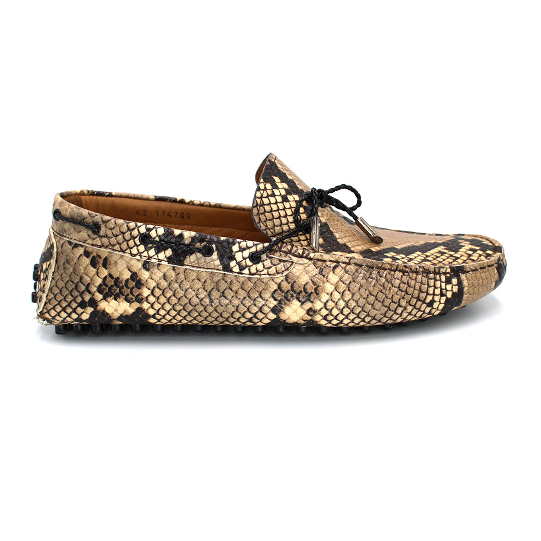 05MC Mocassin Crocodile Cuir