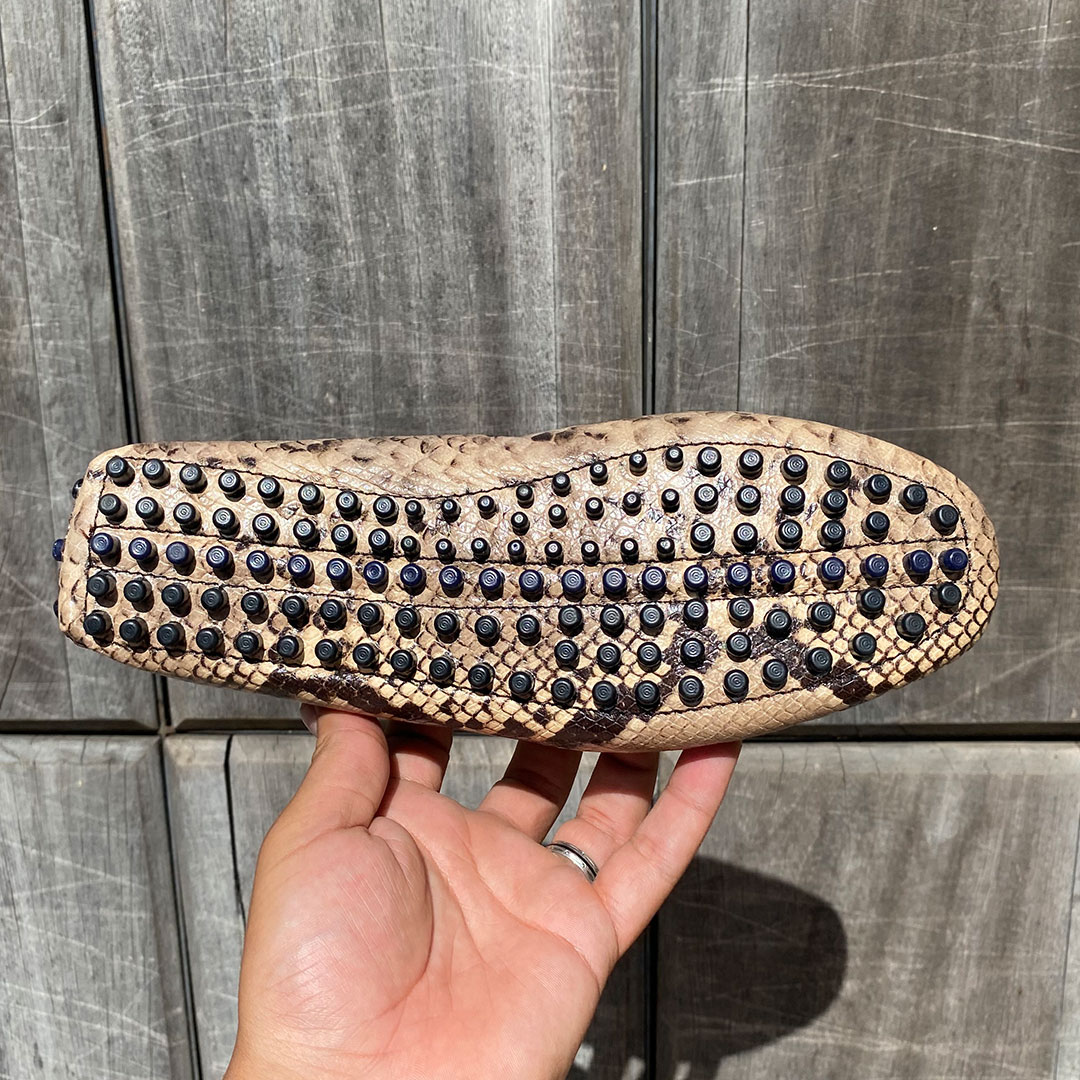 05MC Mocassin Crocodile Cuir