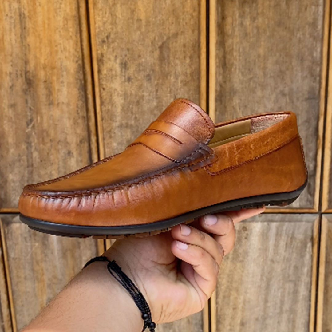 710 MS MOCASSIN CUIR TABA