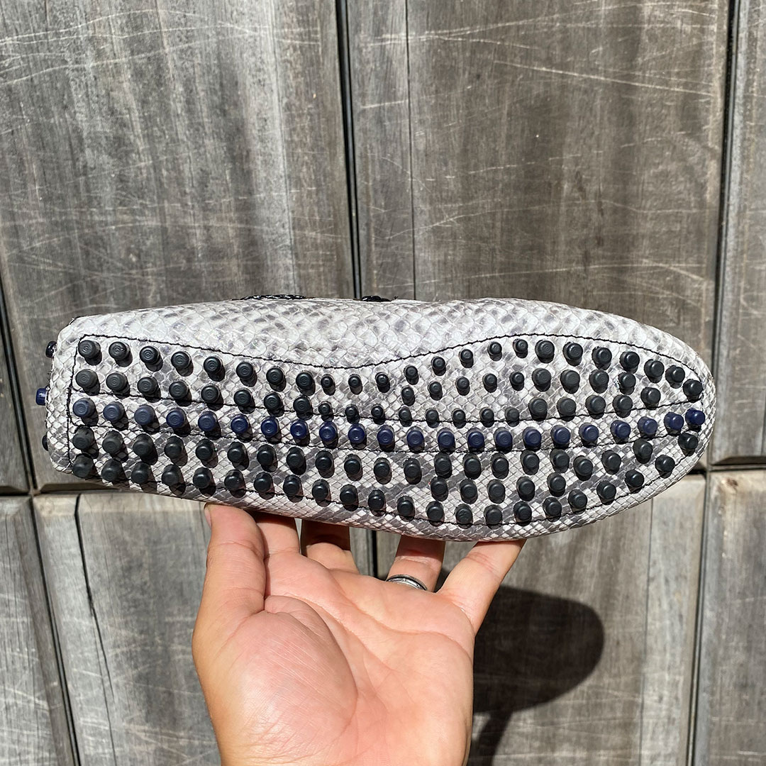 08MC Mocassin Crocodile Cuir