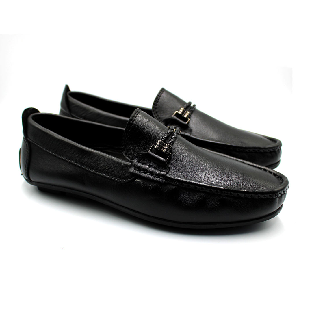 120 MK MOCASSIN CUIR NOIR