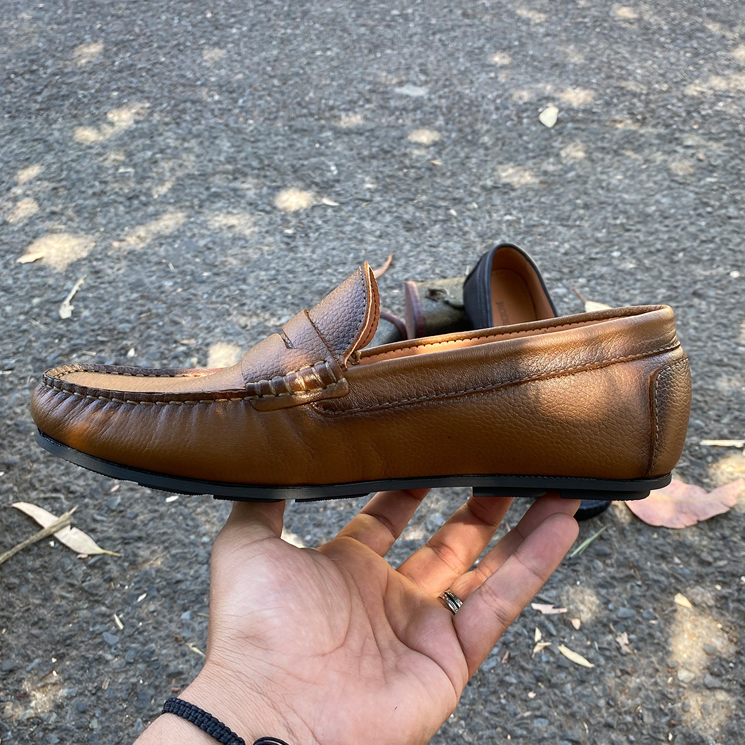 290 MS MOCASSIN CUIR MARRON