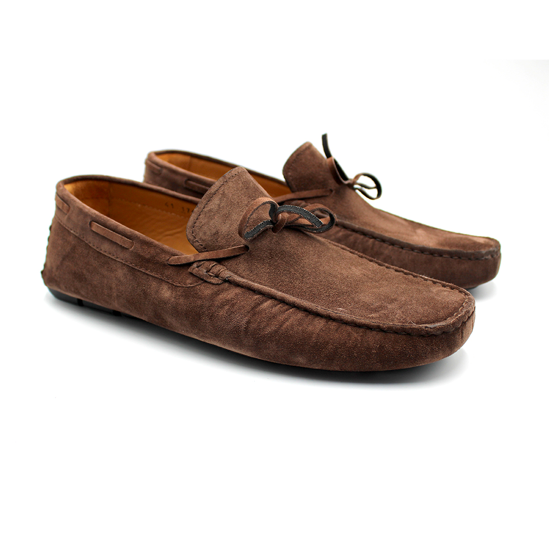 070 MB MOCASSIN CUIR DAIM TABA