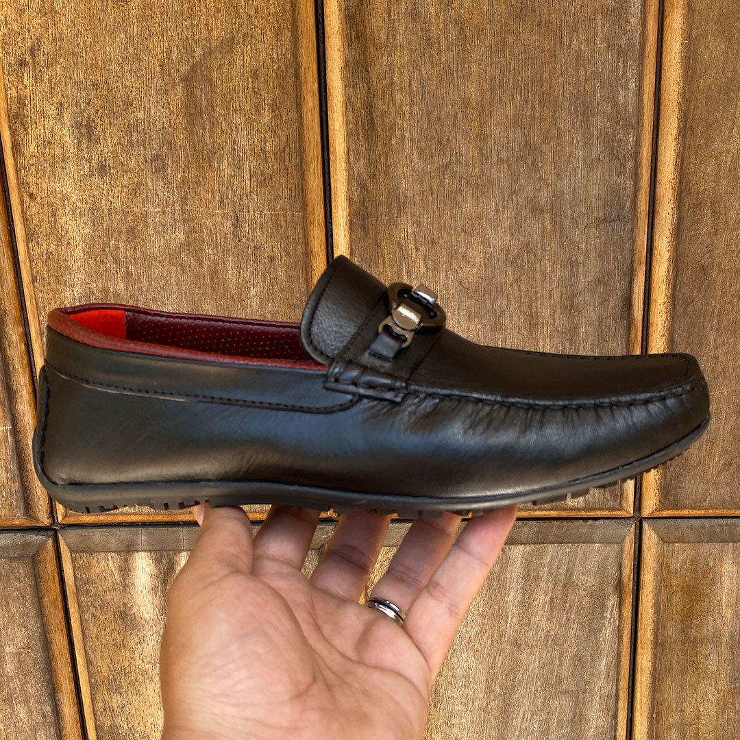 170 MS MOCASSIN CUIR NOIR