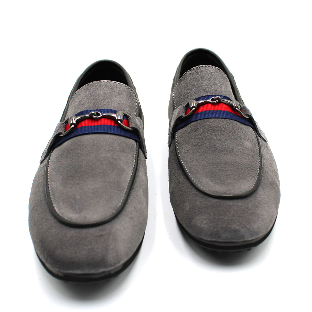 D090 MS MOCASSIN DAIM GRIS