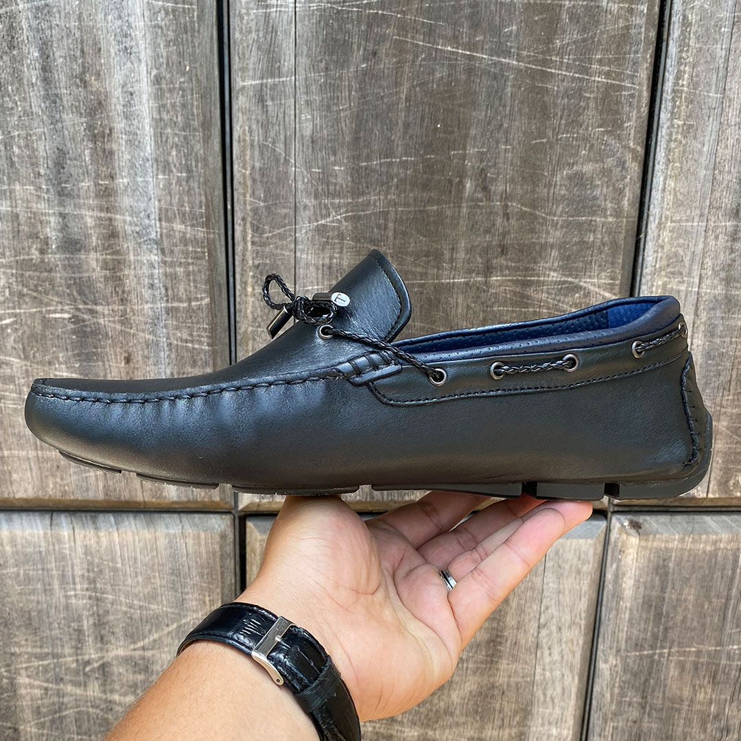 190 YHT MOCASSIN CUIR NOIR