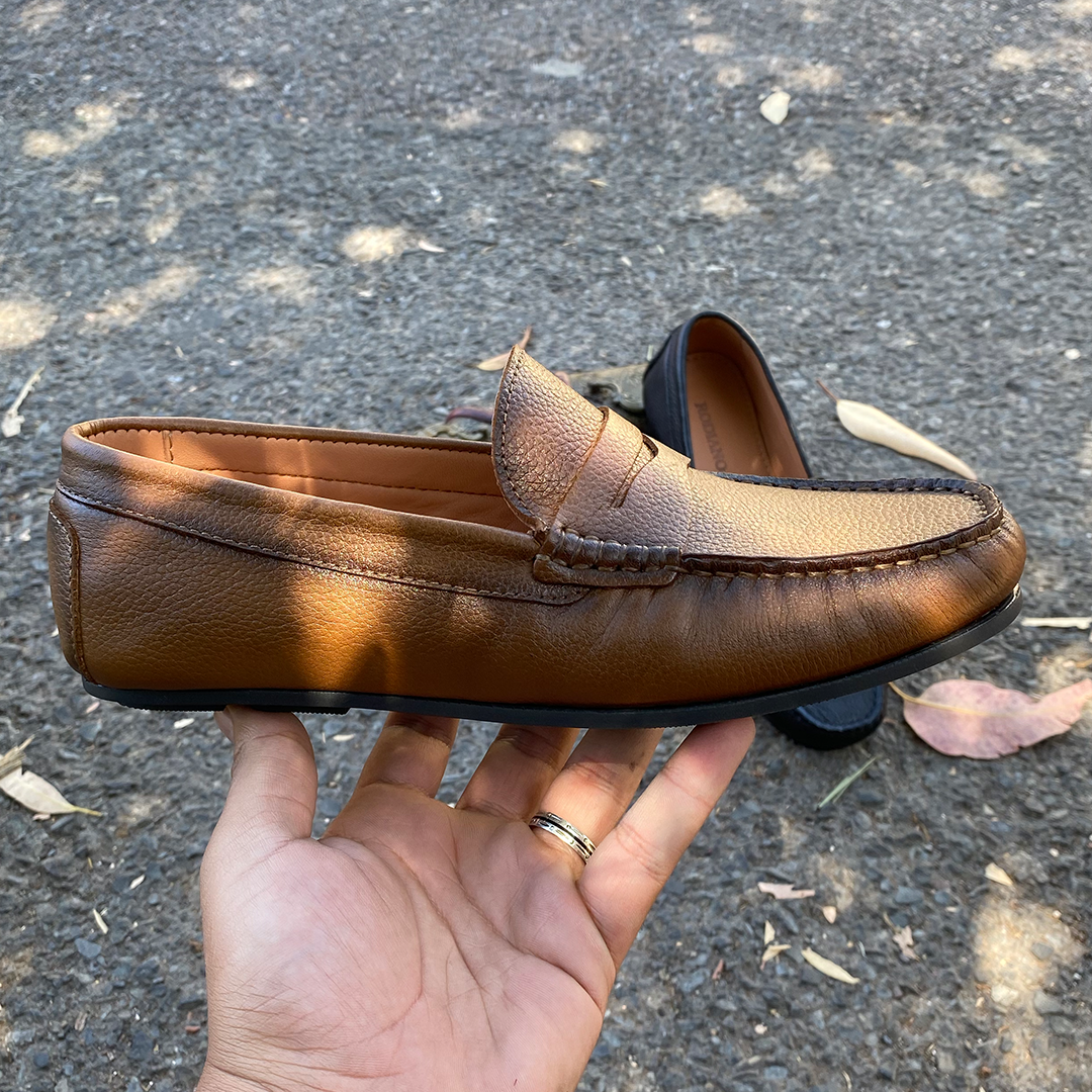 290 MS MOCASSIN CUIR MARRON