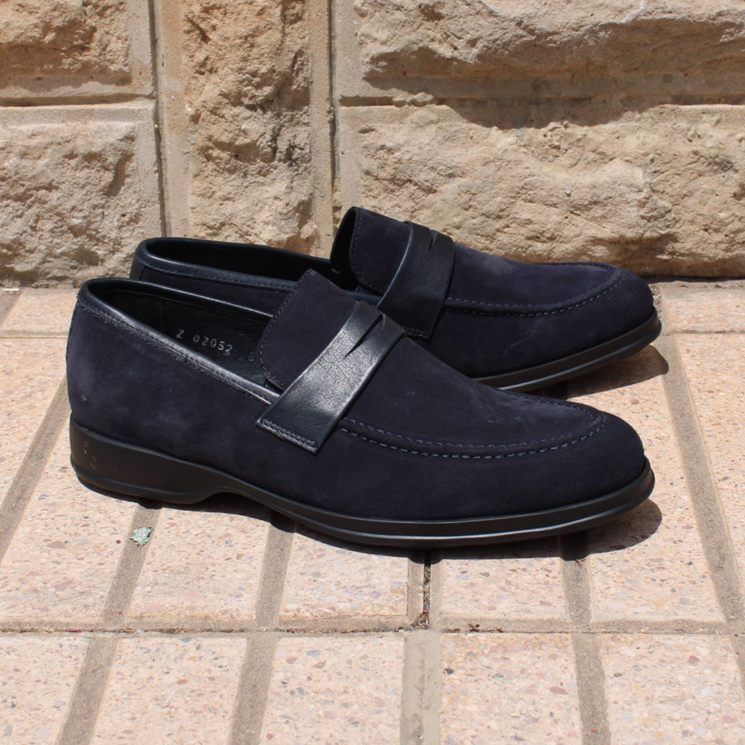 Chaussure de Ville NUBUCK BLEU