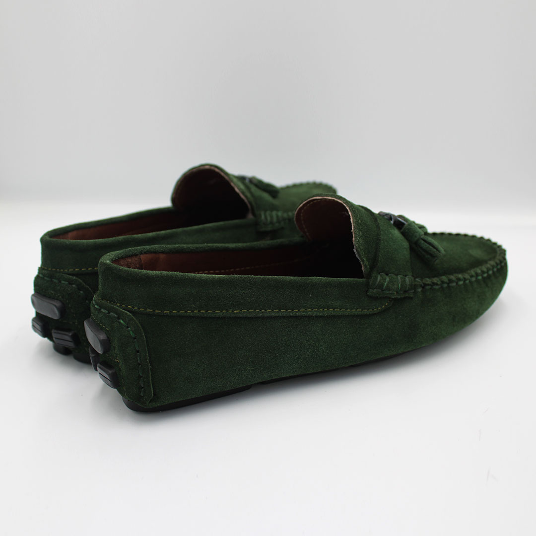 MOCASSIN DAIM  VERT SM910