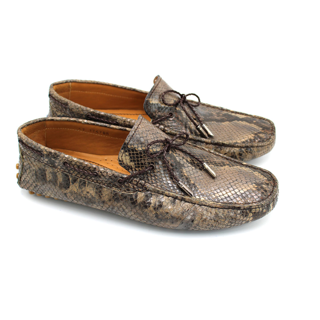 06MC Mocassin Crocodile Cuir
