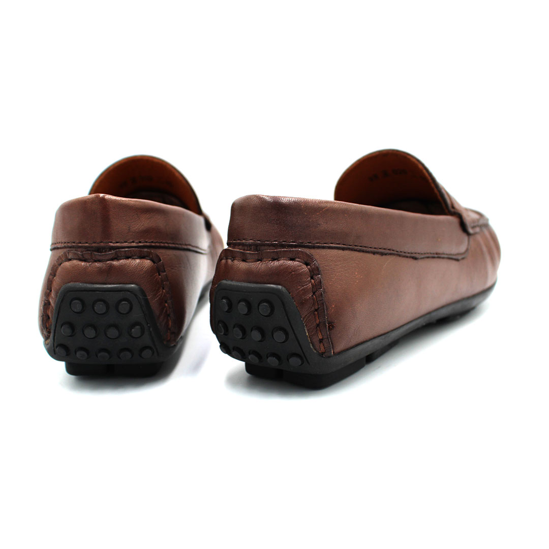 050 MS MOCASSIN CUIR MARRON
