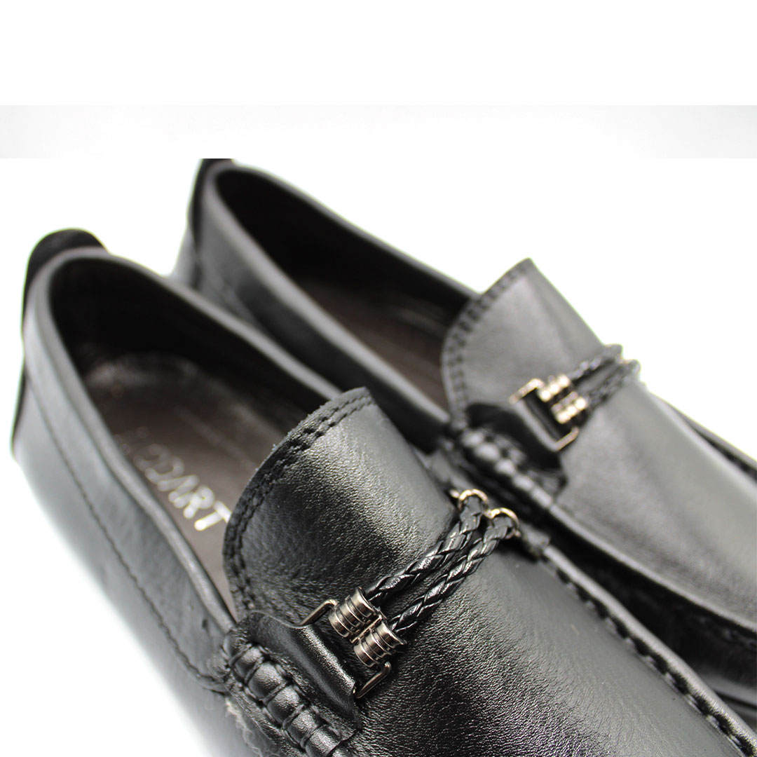 120 MK MOCASSIN CUIR NOIR