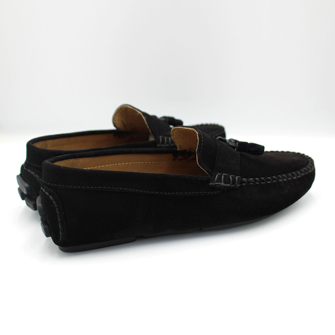 MOCASSIN DAIM  NOIR SM940