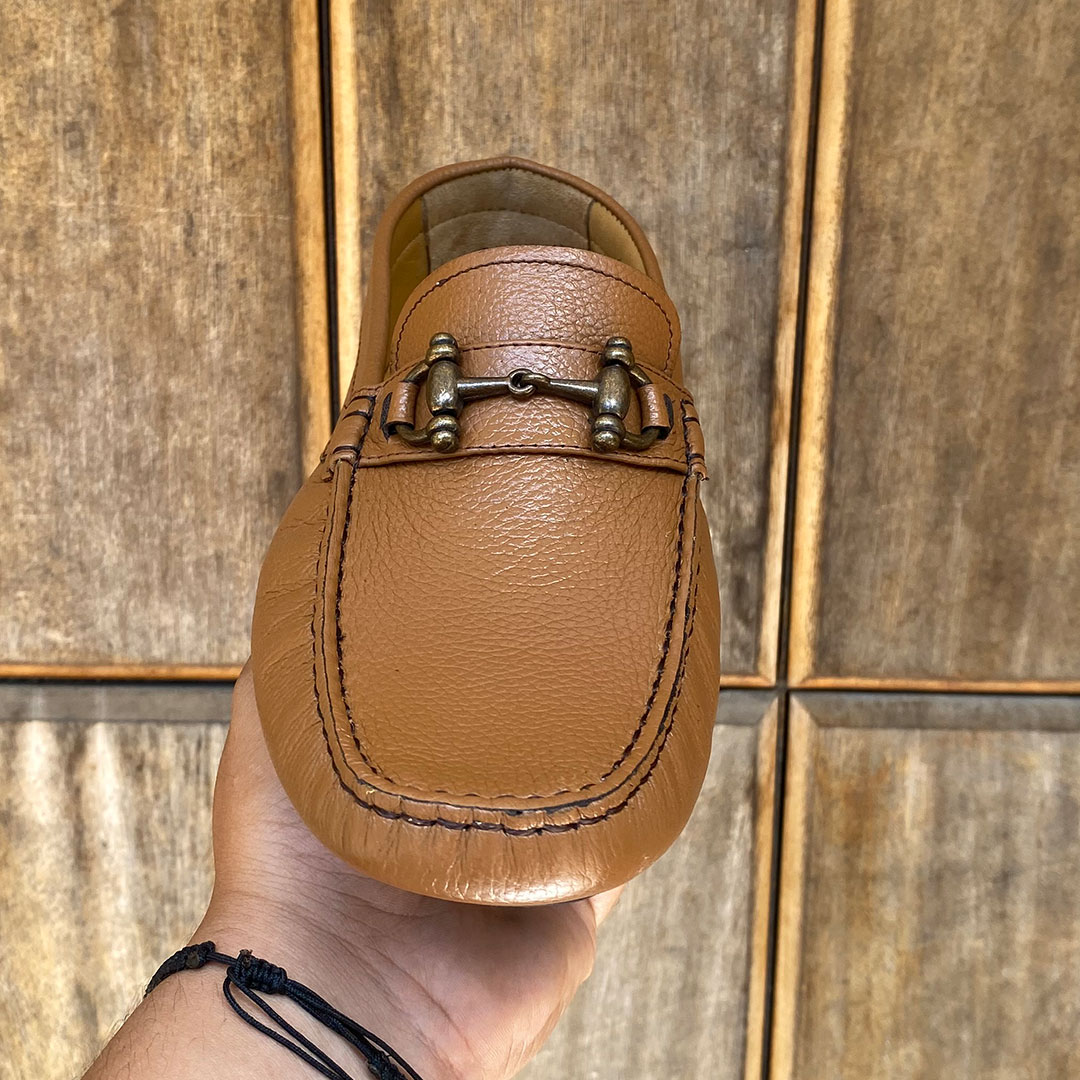 717 MS MOCASSIN CUIR BLEU