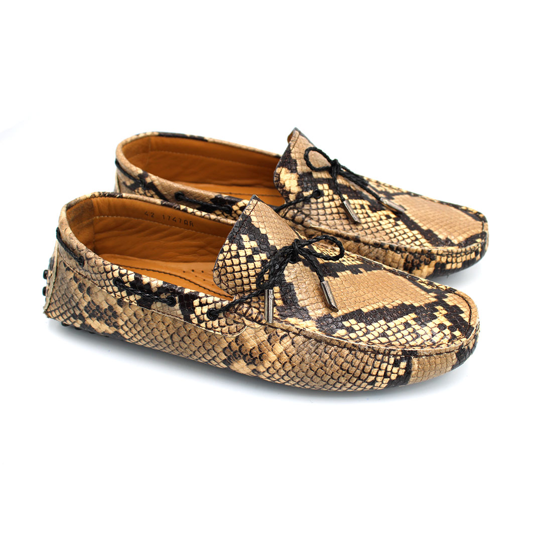 05MC Mocassin Crocodile Cuir