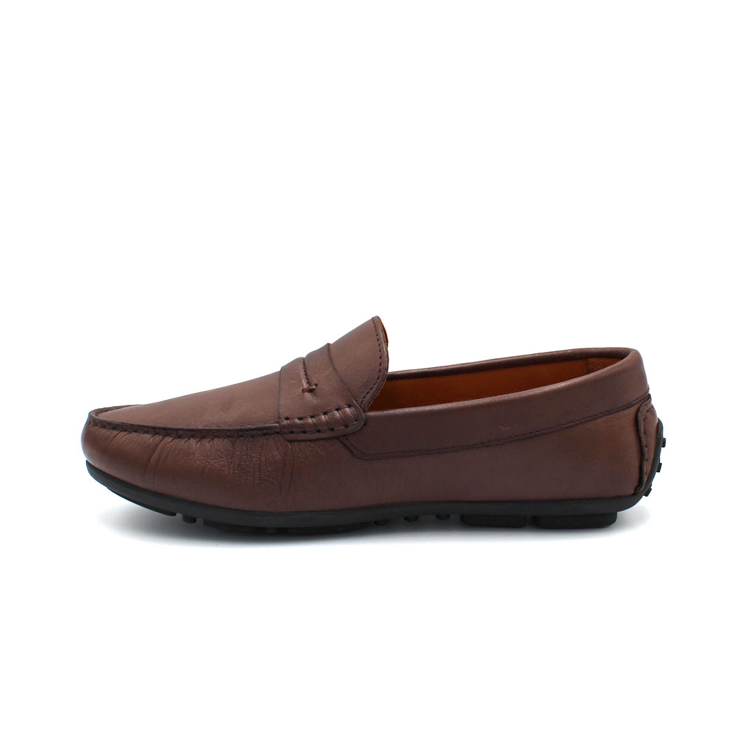 050 MS MOCASSIN CUIR MARRON