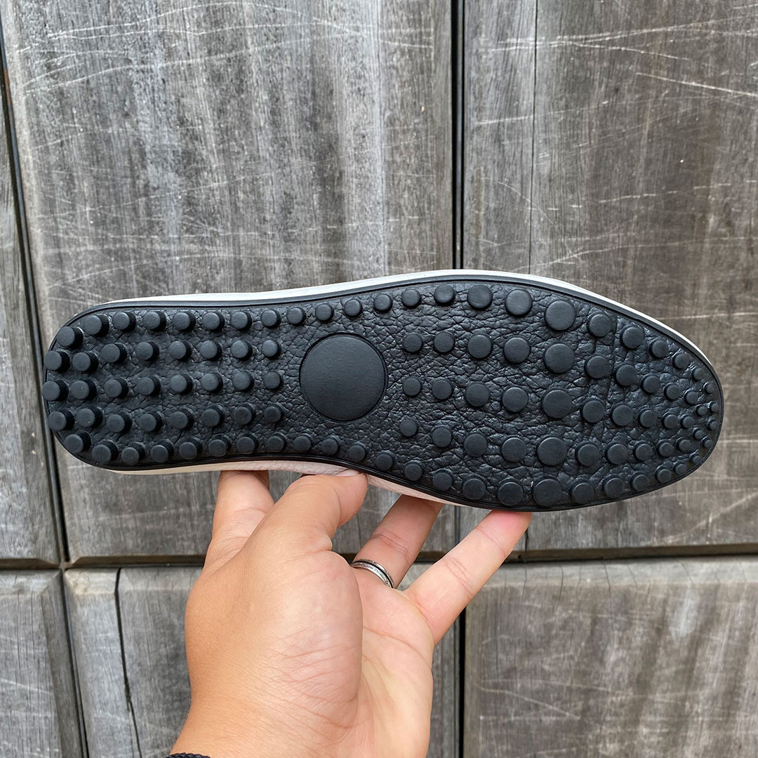 090 MDS MOCASSIN CUIR BLANC